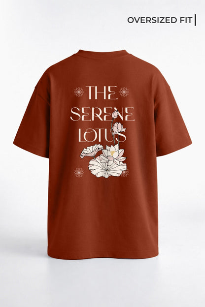 The Serene Lotus Oversized T-Shirt